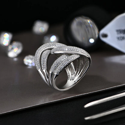 Design D Color Moissanite Ring for Women Man 925 Sterling Silver Diamond Test Pass Anniversary Rings Original Jewelry