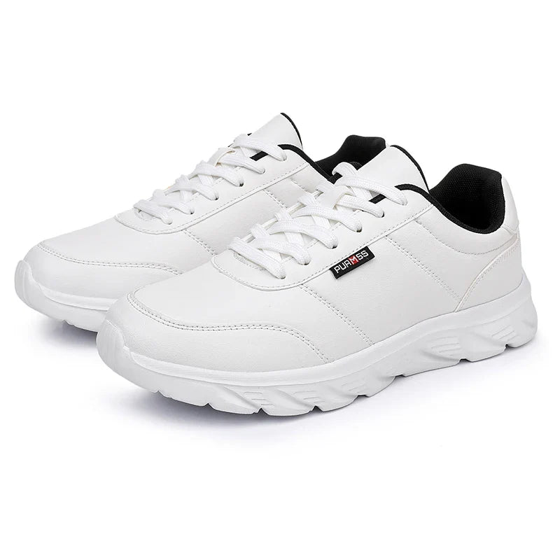 Tênis Masculino Esportivo Macio Sapatos de Corrida Novos Sapatos Casuais para Homens Preto Sólido Branco Calçados para Caminhada Fitness Tênis Masculino para Corrida
