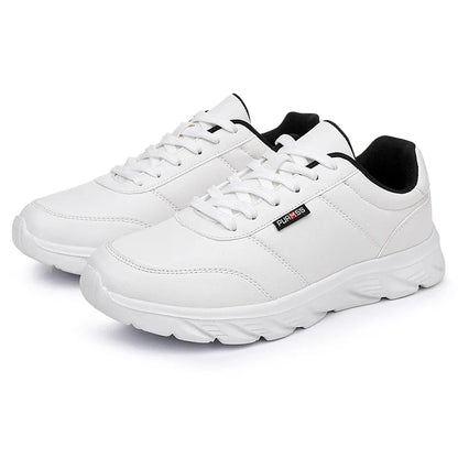 Tênis Masculino Esportivo Macio Sapatos de Corrida Novos Sapatos Casuais para Homens Preto Sólido Branco Calçados para Caminhada Fitness Tênis Masculino para Corrida