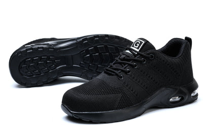 Hot Safety Work Shoes for Men & Women - Steel Toe Anti-Puncture Breathable Sneakers with Air Cushion Comfort Gift