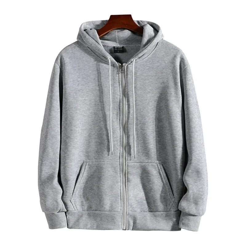 Men's Tracksuit Fashion Daily Sweatshirts Men Single Piece Sweatshirt Sports Pants and Sportswear Zip Up Hoodies Hoodie Cardigan