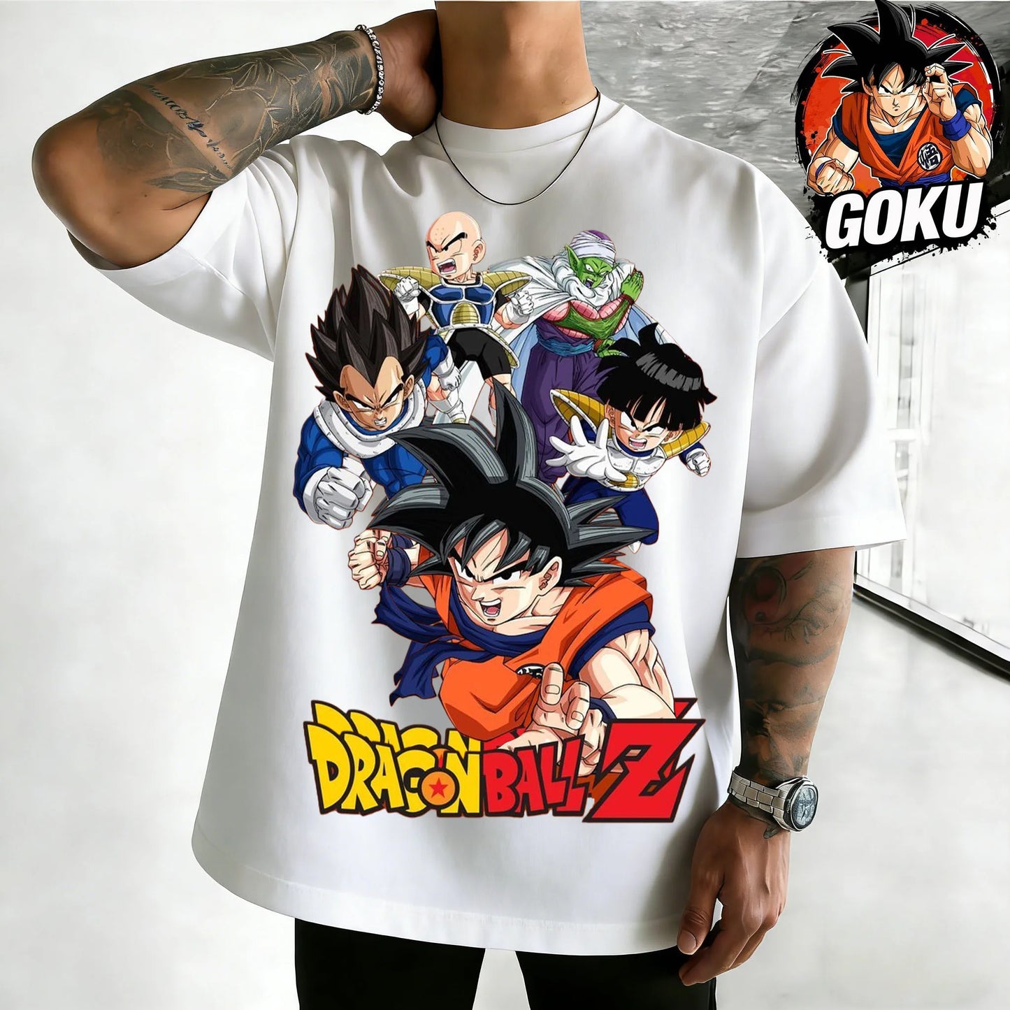 Oversized T-shirt High Quality 100% Cotton Retro Team Graphic Print Unisex Casual Tee for Adults Kids