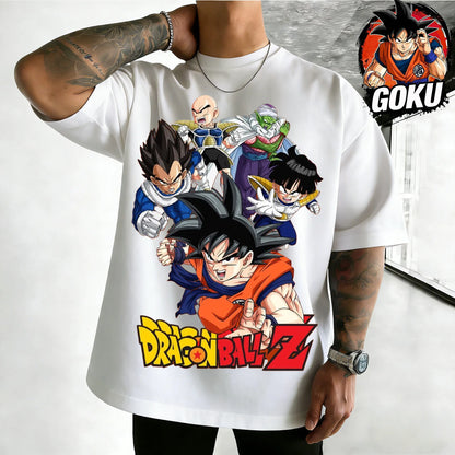 Oversized T-shirt High Quality 100% Cotton Retro Team Graphic Print Unisex Casual Tee for Adults Kids