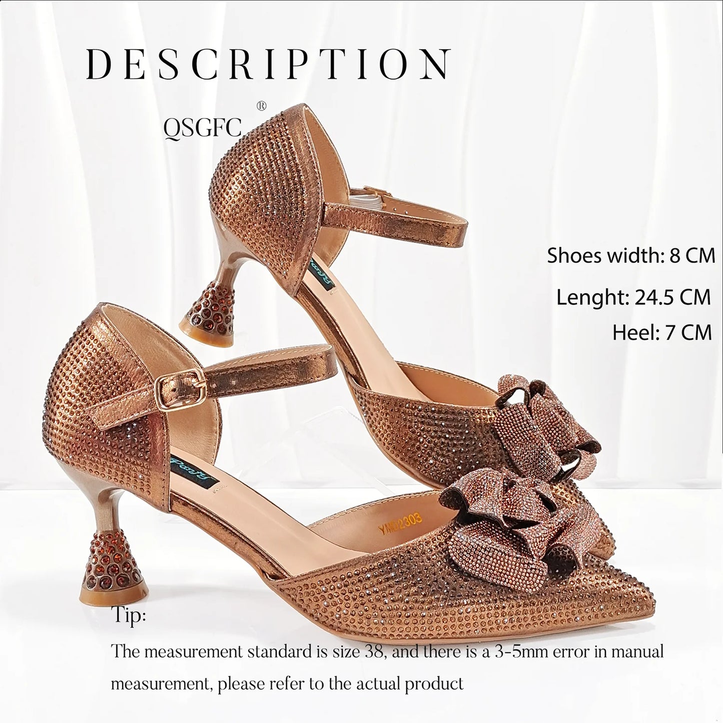 Spot Goods Nigeria High Quality Heels Pumps And Bag Handmade Flowers Fashion Design For Nigeria Wedding Party
