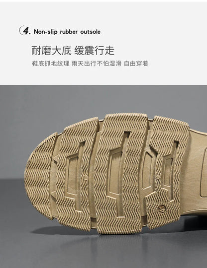 Camouflage Boots for Men Autumn Winter Platform Boots Outdoor High-top Shoes Men Ankle Boots Buty Robocze Meskie wear-resistant