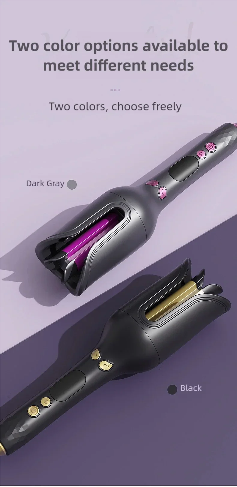 32MM Electric Rotary Curling Iron Automatic Hair Curler Negative Ion Air Rotating Curling Bar Professional Styling Tool