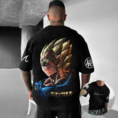 T-Shirt Summer New Men's Street Hip Hop Loose Casual American Trend Short Sleeve Top