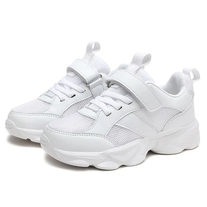 Children's Fashion Sports Shoes Breathable Student Black School Walking Shoes Anti-skid Boys& Girls Casual Running Sneaker