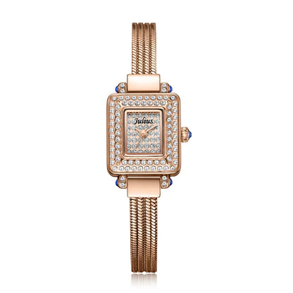 Top Julius Mini Lady Women's Watch Japan Quartz Elegant Fashion Hours Clock Dress Bracelet Chain School Girl's Birthday Gift