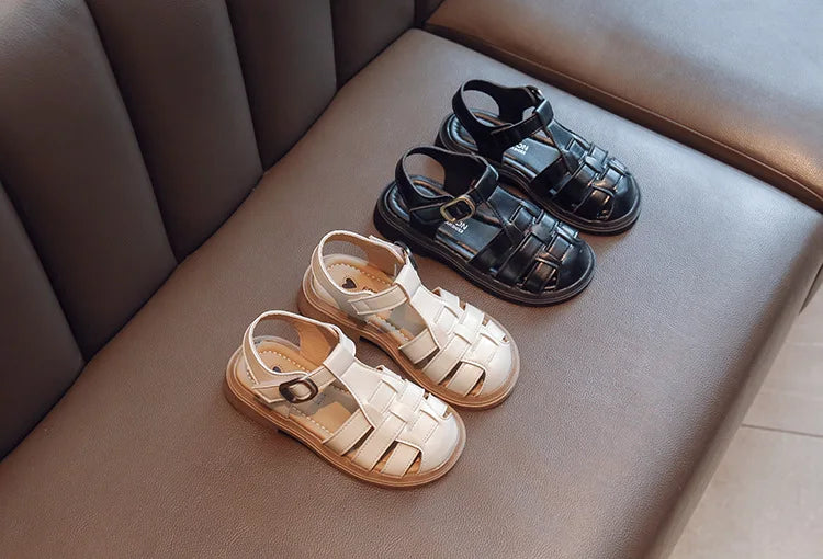 2025  New Summer Princess Sandals For Women's Kids Soft Sole Roma Single Shoes Children's Fashionable Outdoor Footwear