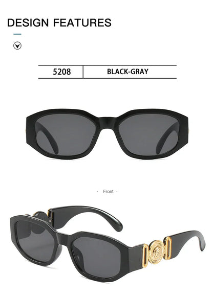 Vintage Square Luxury Small Frame Sunglasses Men Women Rectangle Brand Design Fashion Square Sun Glasses Shades Vintage Glasses