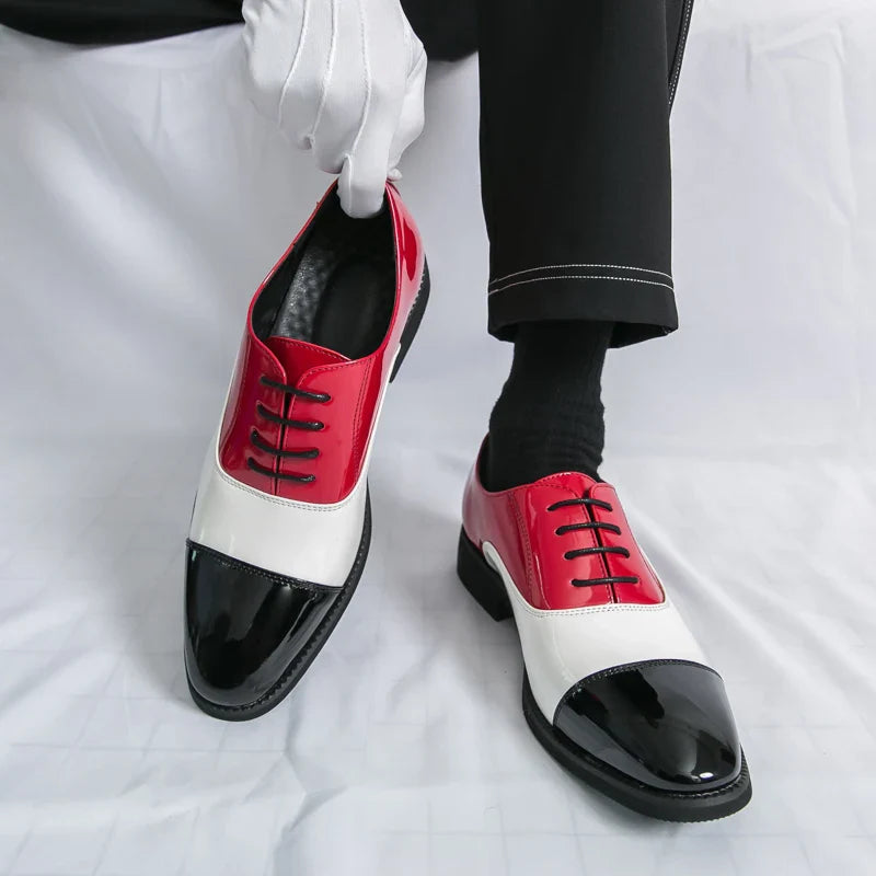 Sapato Social Masculino De Couro Azul De Alta Qualidade Bico Fino Elegante Sapatos De Casamento Masculino Baixo Decotado Para Festa Sapatos Formais Masculinos