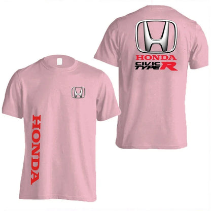 Honda Civic Type R Men's Summer Pure Cotton Racing T-Shirt Women's Outdoor New T-Shirt Street Casual Couple Top