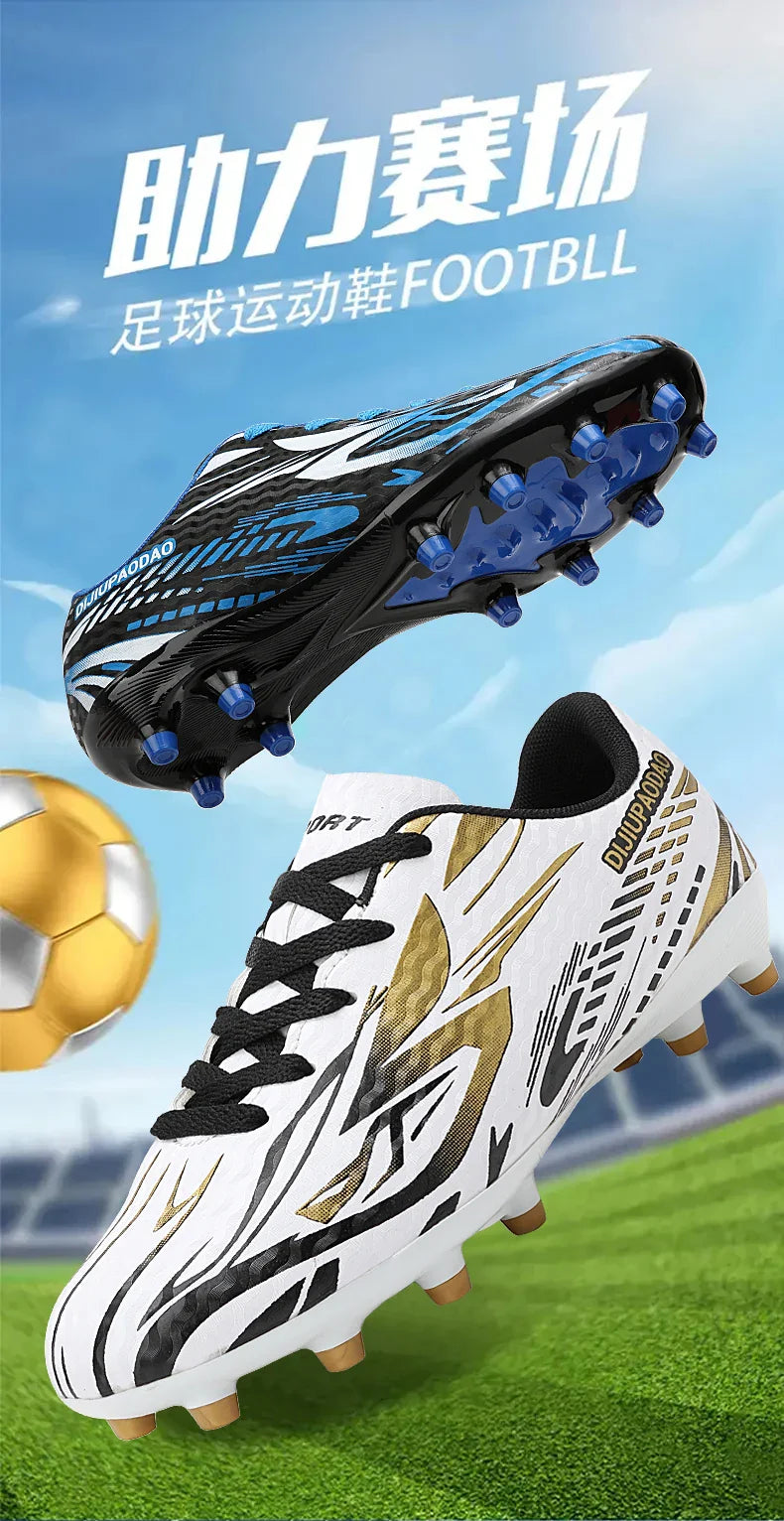 Outdoor Children's Football Shoes Low-cut Kids Soccer Shoes Sports Shoes Comfy Non-Slip Training Shoes For Boys Futsal Sneakers