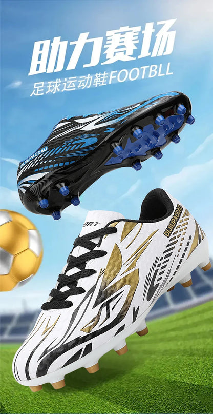 Outdoor Children's Football Shoes Low-cut Kids Soccer Shoes Sports Shoes Comfy Non-Slip Training Shoes For Boys Futsal Sneakers