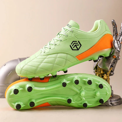 New Men Football Boots Grass Breathable Match Outdoor Sport Soccer Shoes Cleats Long Spikes Comfortable Training Boys Non Slip