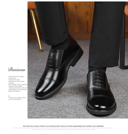 Men's casual leather shoes, business casual shoes, formal fashion, banquet flat shoes, size 50 men's shoes