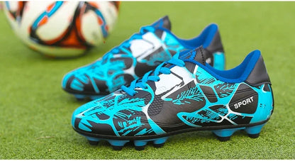 Children Soccer Shoes Sports Society Field Boy Football Shoes Futsal Fast Indoor Sneaker Original Ankle Cleats Football Boots