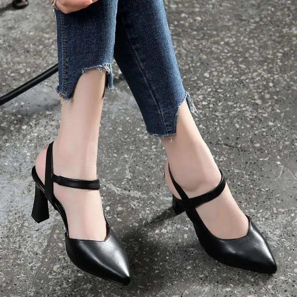 women fashion sweet light weight apricot high quality stiletto heel shoes lady classic beige comfort elegant footwear b418