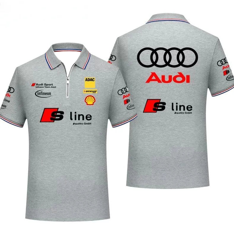Infineon Team Joest Team T-Shirt POLO Shirt Racing Suit Breathable Comfortable Sweat Absorbing Quick Drying Short Sleeves