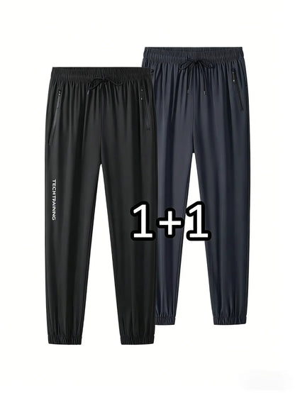 2-piece set Summer Thin Casual Sports Jogging Pants for Men Casual Trousers Man Fishing Joggers Y2k Football Sweatpants Gym Man