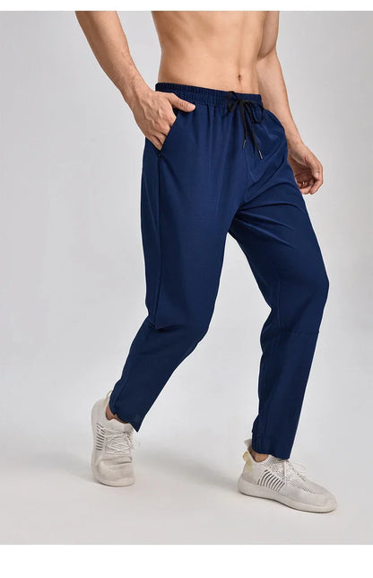 Autumn and winter new sports pants men, breathable casual fitness pants, outdoor running basketball fast dry pants