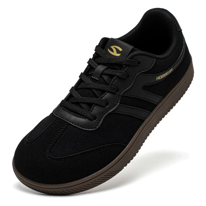 Wide Toe Sneakers Unisex Walking Shoes Lace Up fabric Non Slip Casual Sneaker