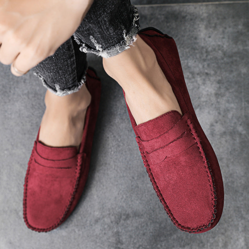 Trend Suede Men Casual Shoes Breathable Comfort Slip-on Mens Driving Shoes Fashion Men Lazy Shoes Luxury Brand Loafers Moccasins