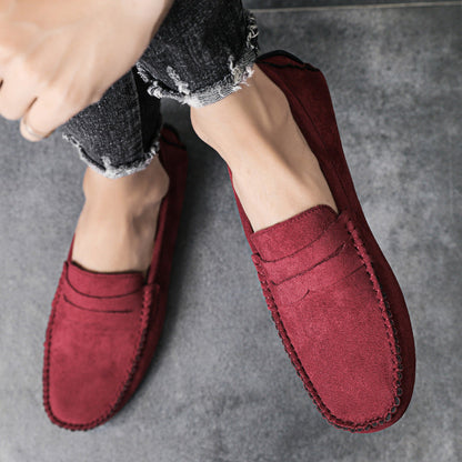 Trend Suede Men Casual Shoes Breathable Comfort Slip-on Mens Driving Shoes Fashion Men Lazy Shoes Luxury Brand Loafers Moccasins