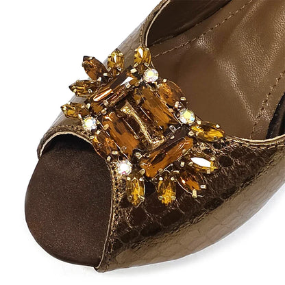 Italian Design Rhinestone-encrusted Ladies Party Shoes And Special Bag High Heels And Dual Purpose Bag Women's Shoes