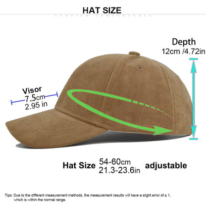 Solid Suede Retro Baseball Caps For Men Women Spring Autumn Street Snapback