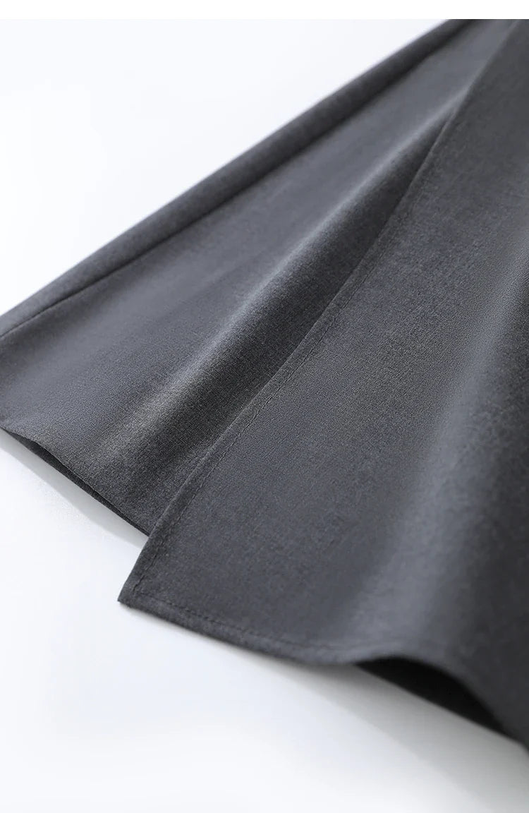 Mini Skirt 2026 Spring New Asymmetrical Pleated Short A-Line Skirt Commuter Solid Color Versatile Women's Clothing 12611004