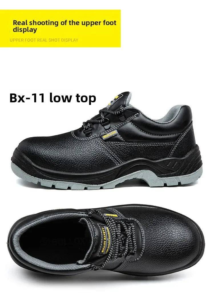 Labor Protection Shoes for Men Anti Smashing Anti Piercing Anti Odor Thick Wear-resistant ConstructionSiteSafetyShoes Work Shoes