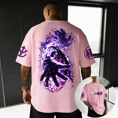 T-shirt Creative Printed Men's Harajuku Large Loose Casual Parent Child Short Sleeve
