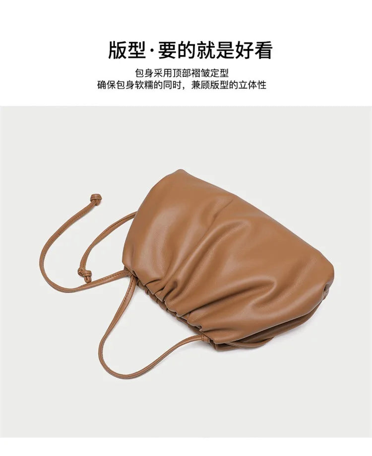 Soft Pu Leather Women Shoulder Bag High Quality Small Cloud Crossbody Bags for Women Fashion Female New Handbags Messenger Bags