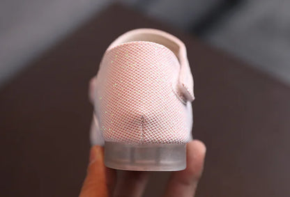 2026 New Children Sandals Rhinestone Bow Wedding Princess Girls Sandal Party Dance Baby Student Flats Kids Performance Shoes