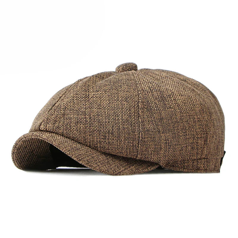 Retro Newsboy Caps Men British Painters Hats Spring and Summer Berets Herringbone Flat Cap Hip Hop Berets