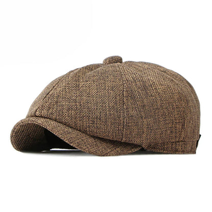 Retro Newsboy Caps Men British Painters Hats Spring and Summer Berets Herringbone Flat Cap Hip Hop Berets