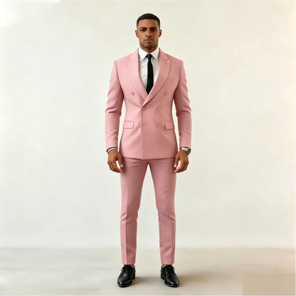 High-Quality Slim-Fit Men's Two-Piece Suits for Wedding Smart Casual Business Office Wear plus Size Available