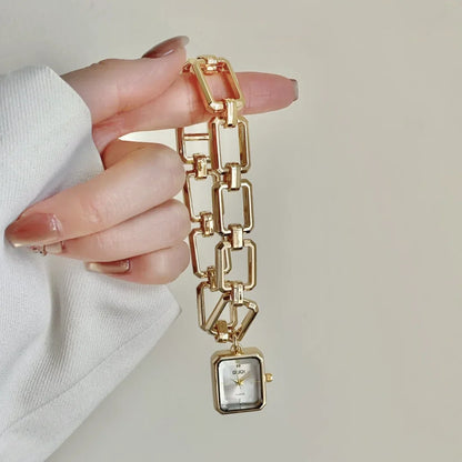 Women Quartz Watch Bracelet Square Dial Quartz Analog Women's Watches Ladies Wristwatch Elegant Female Clock Montre
