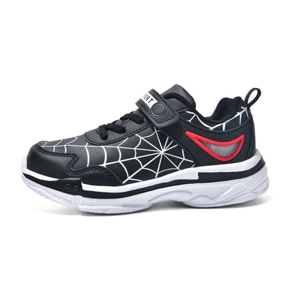 New children's shoes boys cartoon spider sneakers students casual light running shoes children's non-slip basketball shoes 26-38