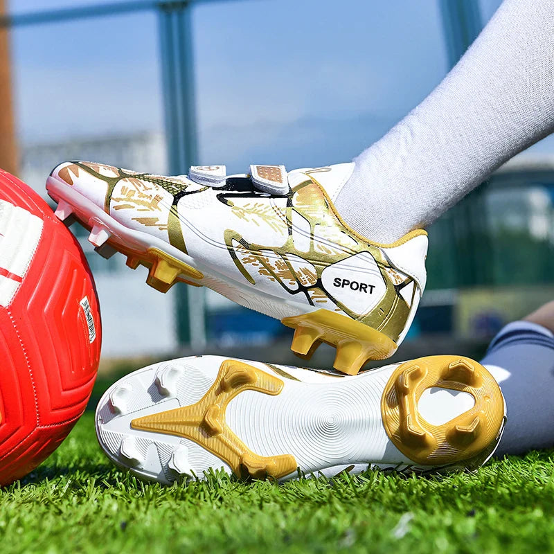 Professional Football Shoes Kids Futsal Sneakers Outdoor Low-cut Soccer Shoes Boys Lightweight Non-slip Children's Sports Shoes
