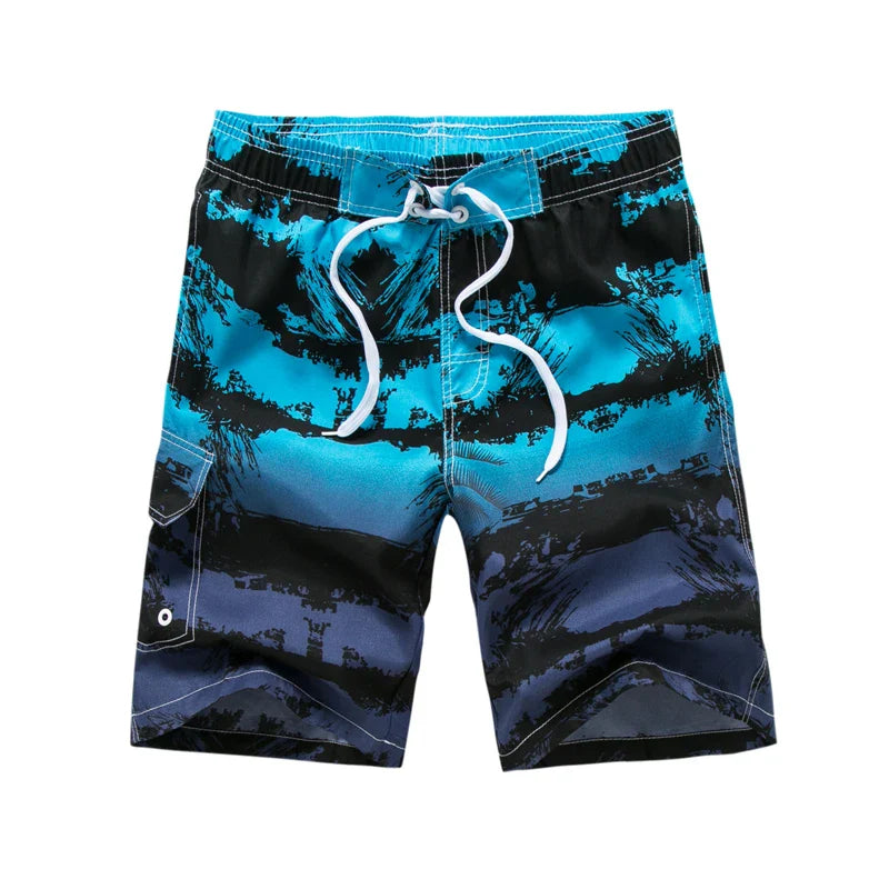 Summer Men's Beach Shorts Printing Casual Loose Hawaii Quick Dry Board Shorts Bermuda Surf Board Shorts Mens Short Pants