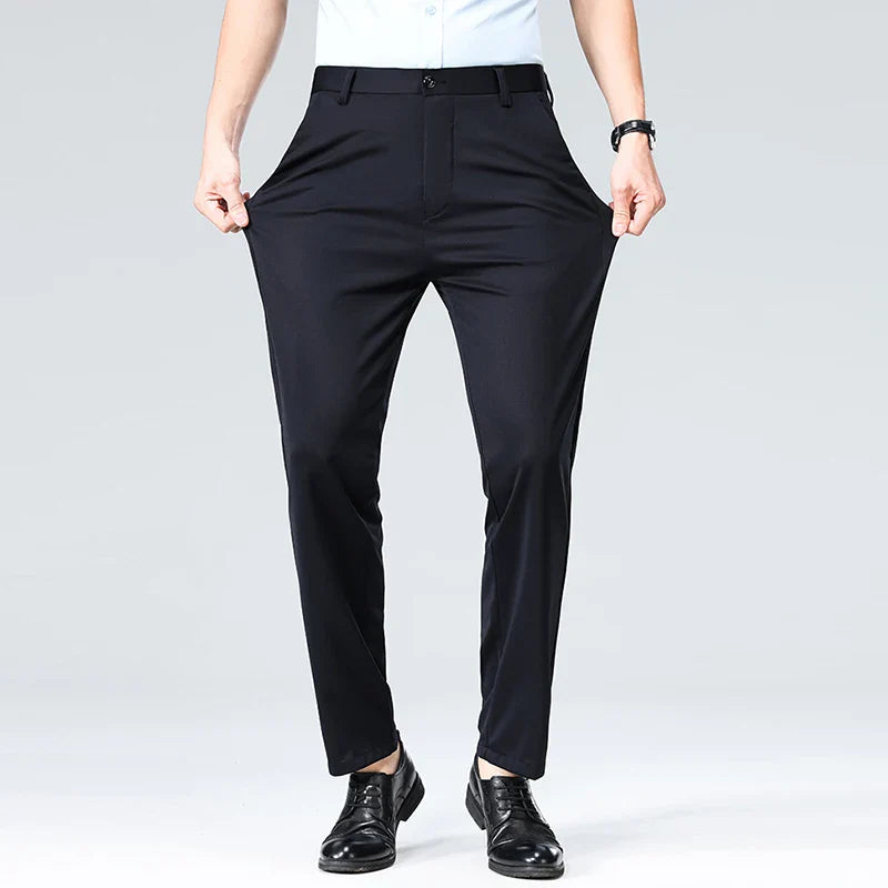 Four Season Men's Business Casual Pants Spring Summer Stretch Trousers Office Suit Pants Men Formal Pants Breathable Comfortable