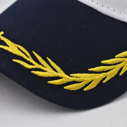 Men Women Baseball Caps Nautical Marine Sailor Navy Captain Hats Adjustable Cotton Hat for Party Performance Costume Cosplay Y2K