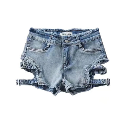 Harajuku Women's jeans Shorts y2k Grunge Vintage streetwear beach jorts clothes 2000s Denim Hot Pants Japanese 2025 summer