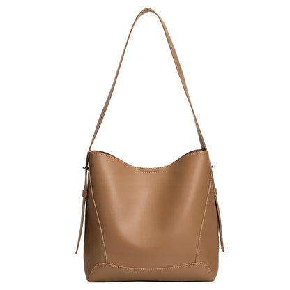 2025 New Fashion Women's Tote Bag High-end Large Capacity Bucket Bag Soft Leather Multifunctional Practical Crossbody Bag Cabas