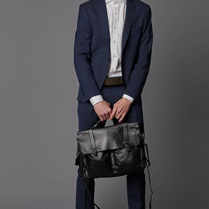 Men's leather belt with automatic buckle, Korean version trendy and casual middle-aged and young business leather pants belt