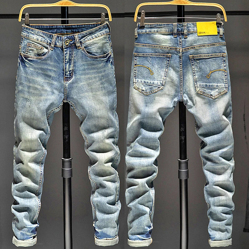 Black Jeans Men Streetwear Cargo Pants Men Jean Homme Slim Baggy Mens Jeans Denim Trousers For Men Korean Fashion Men Clothes