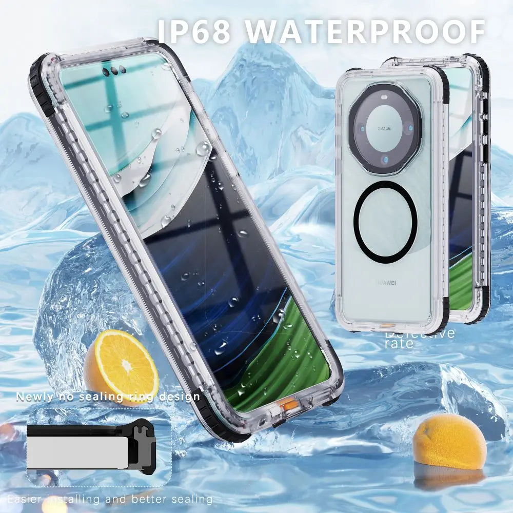 Bluetooth 30 Meter Deep Waterproof Case For iPhone 17 Air 16 15 14 13 12 Pro Max 11 Samsung Galaxy S25 S24 S23 S22 Ultra Note 20